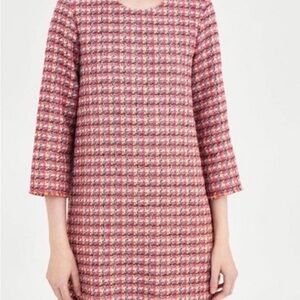 ZARA Size Medium Pink Tweed Dress